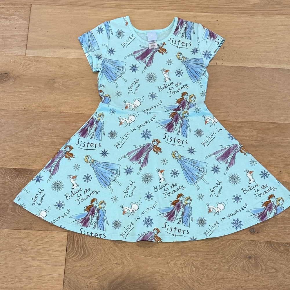 NWOT Disney Frozen Blue Casual Kids Dress